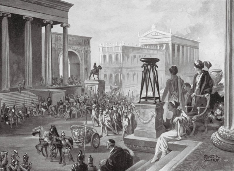 The Achaean Leaders Carried to Rome, BC 167 by Charles Rebel Stanton