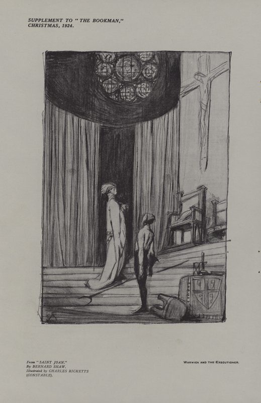 Warwick and the executioner from Saint Joan by Charles Ricketts