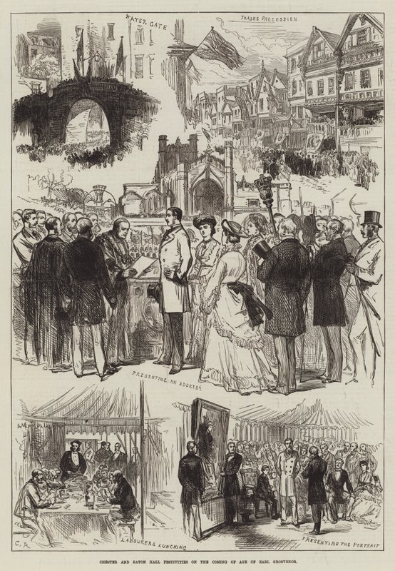 Chester and Eton Hall Festivities on the Coming of Age of Earl Grosvenor by Sir John Charles Robinson