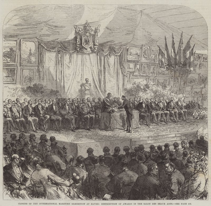 Closing of the International Maritime Exhibition at Havre, Distribution of Awards in the Salon des Beaux Arts by Sir John Charles Robinson