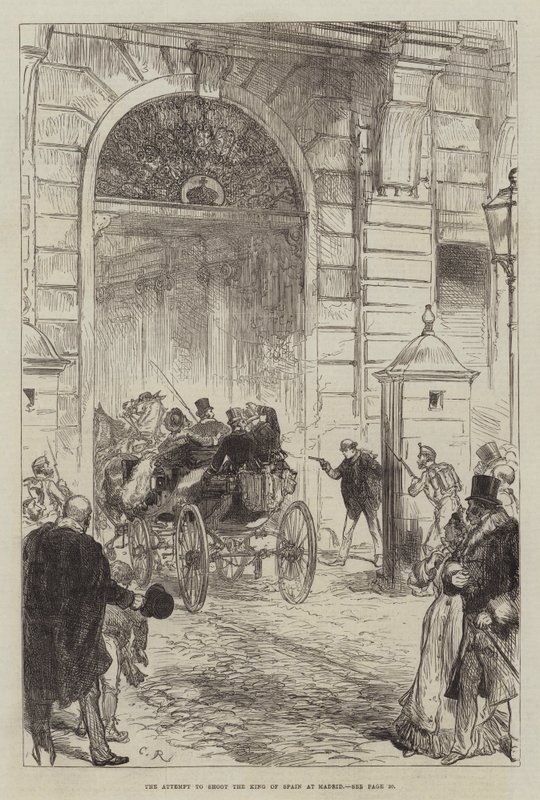 The Attempt to shoot the King of Spain at Madrid by Sir John Charles Robinson