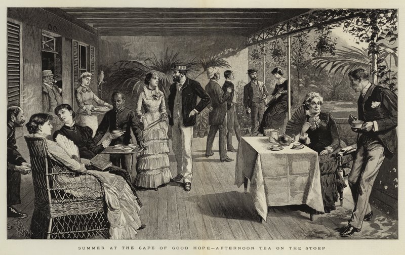 Summer at the Cape of Good Hope, Afternoon Tea on the Stoep by Charles Stanley Reinhart