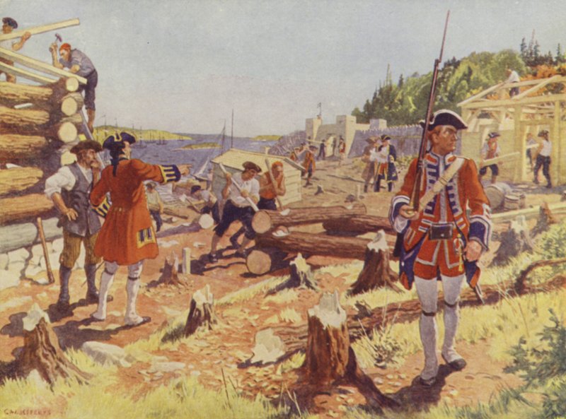 The Founding of Halifax by Charles William (after) Jefferys