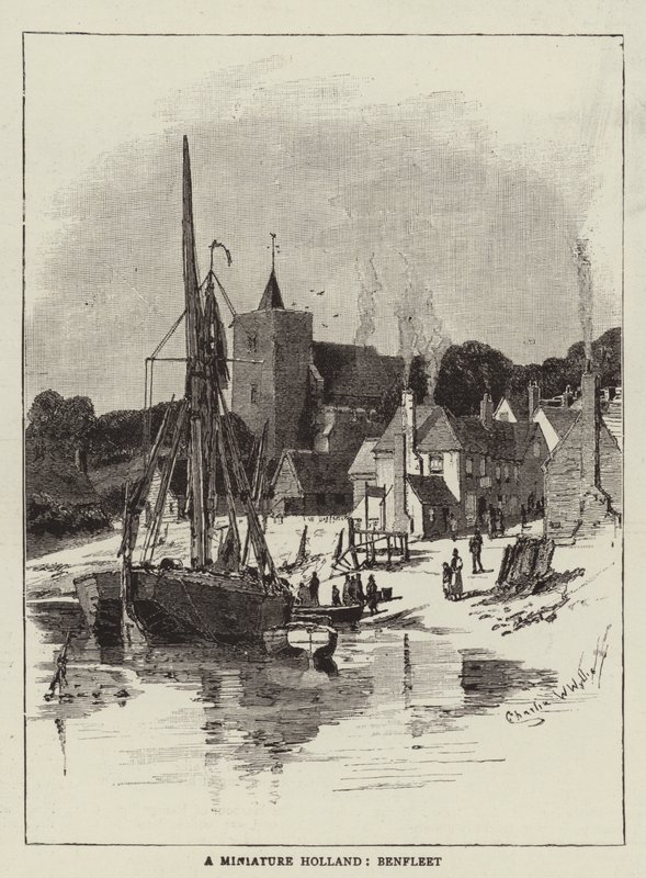 A Miniature Holland, Benfleet by Charles William Wyllie