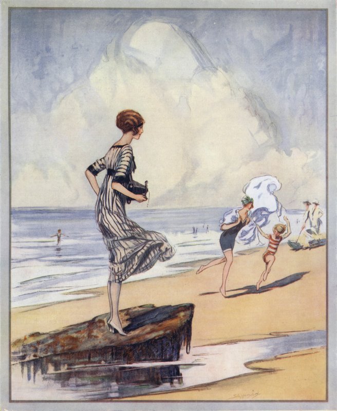 Beach Scene, Poster Design for Kodak by Claude Shepperson