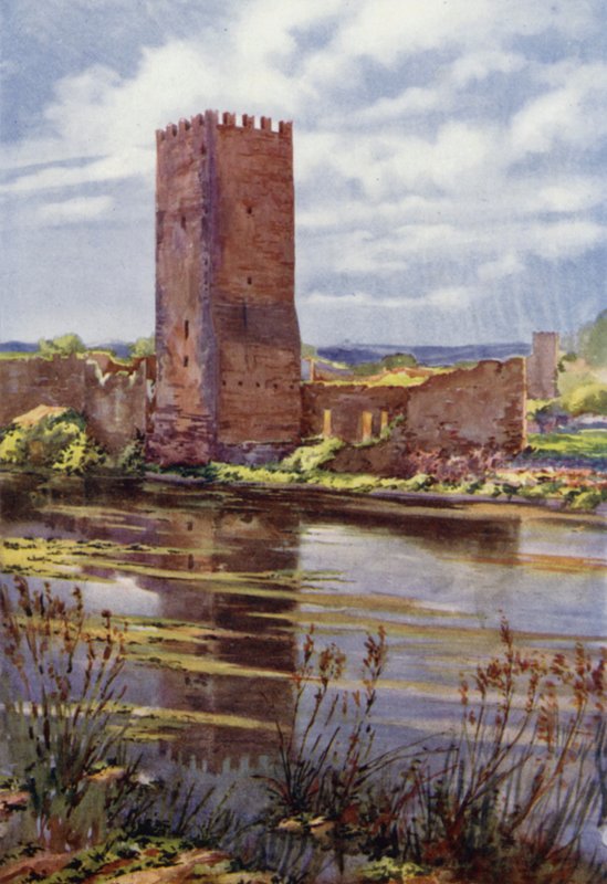 Ruins of Mediaeval Castle at Ninfa by Commendator Formilli