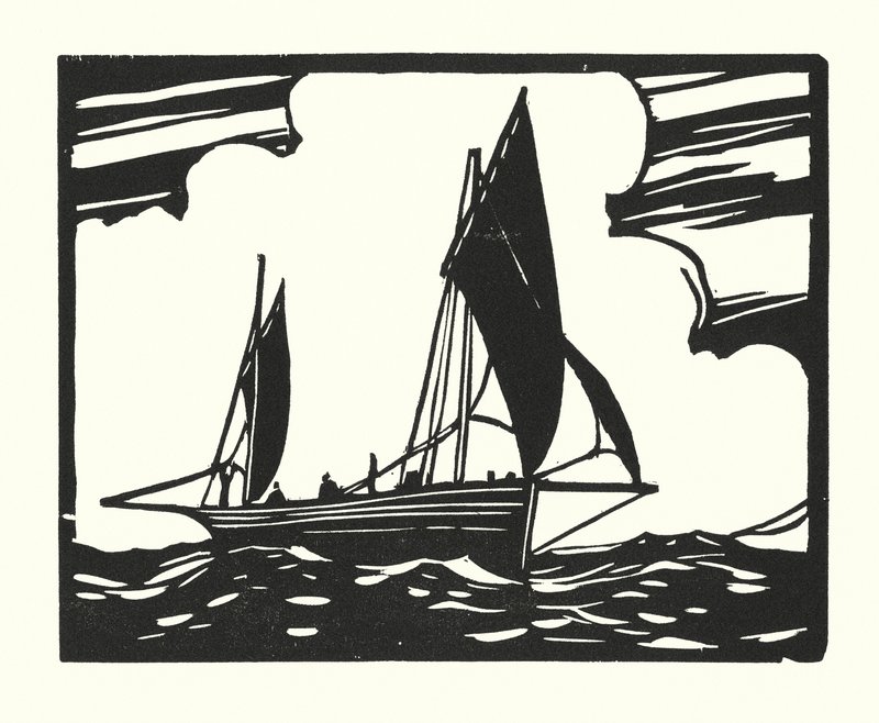 Fishing Boats and Barges: Brighton Clinker-Built Lugger by Cyril A. Wilkinson