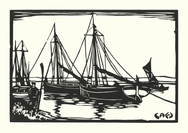 Fishing Boats and Barges: Leigh Bawleys by Cyril A. Wilkinson