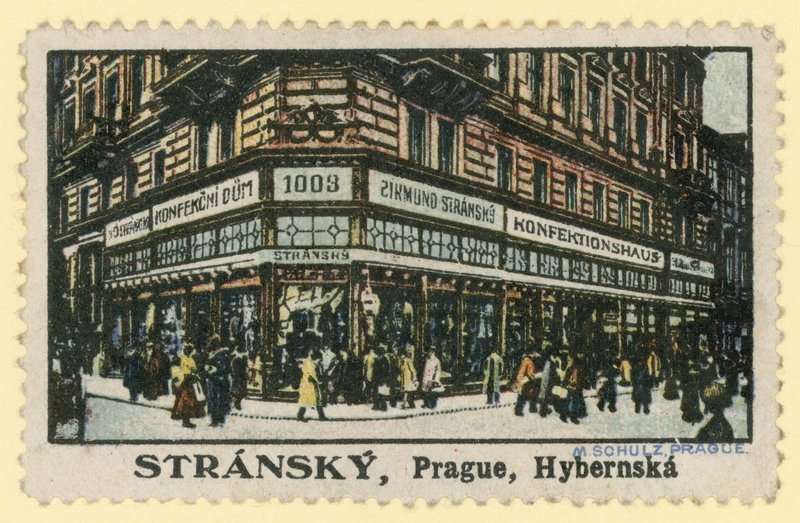 Stransky confectioners, Hybernska Street, Prague by Czech School