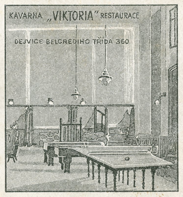 Viktoria cafe and restaurant by Czech School
