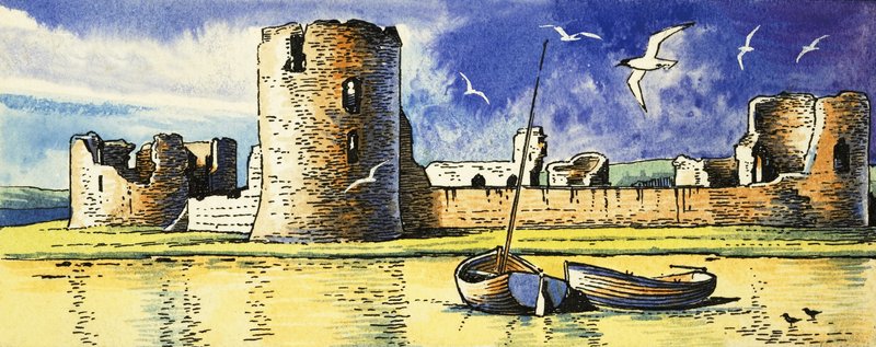 Flint Castle, Overlooking the River Dee by Dan Escott