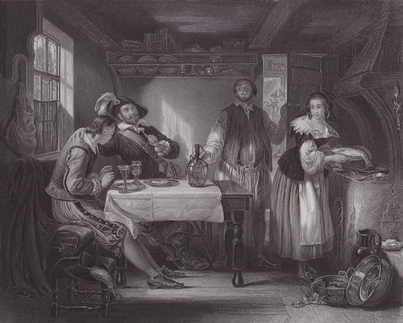 Gil Blas at Pennaflor by Daniel (after) Maclise