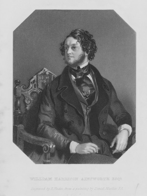 Portrait of William Harrison Ainsworth by Daniel (after) Maclise