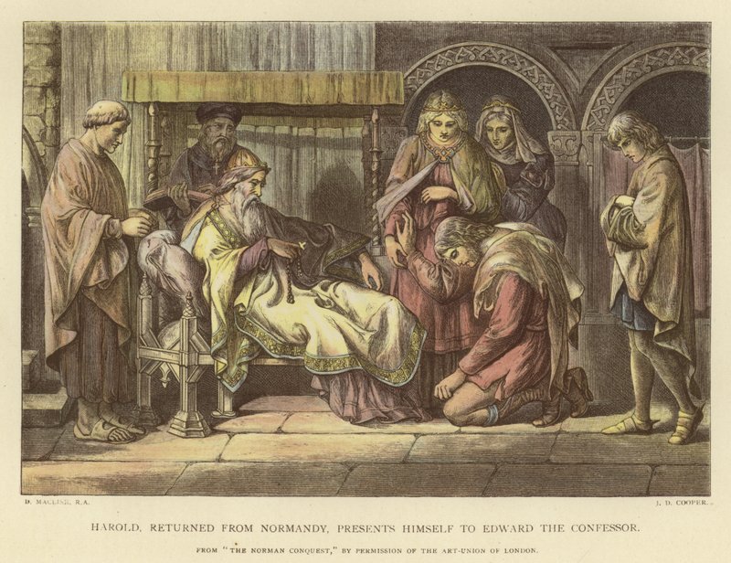 Harold, Returned from Normandy, Presents Himself to Edward the Confessor by Daniel Maclise