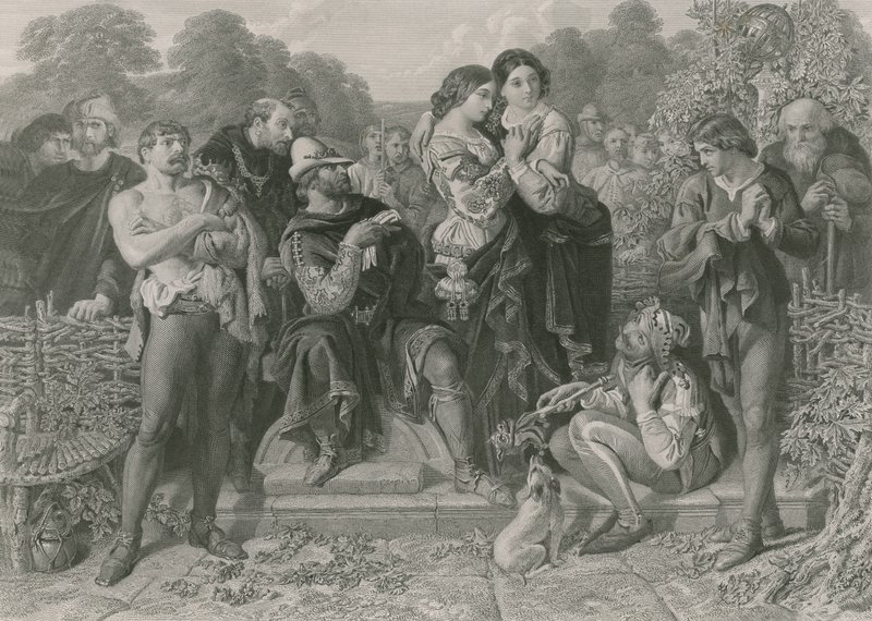 Orlando and the Wrestler, As You Like It by Daniel Maclise
