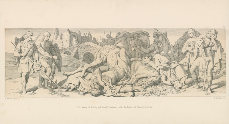 The Death of Tostig and Harold Hardrada, after the Battle of Stamford Bridge by Daniel Maclise