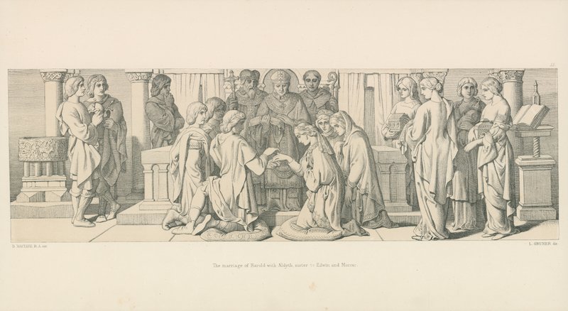 The Marriage of Harold with Aldyth, Sister to Edwin and Morcar by Daniel Maclise