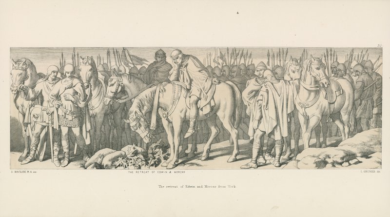 The Retreat of Edwin and Morcar from York by Daniel Maclise