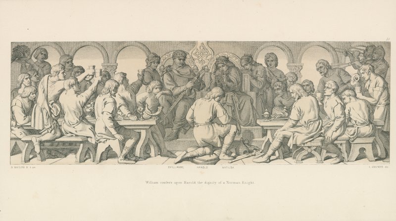 William Confers upon Harold the Dignity of a Norman Knight by Daniel Maclise