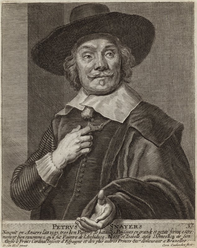 Portrait of Pieter Snayers by Daniel van Heil