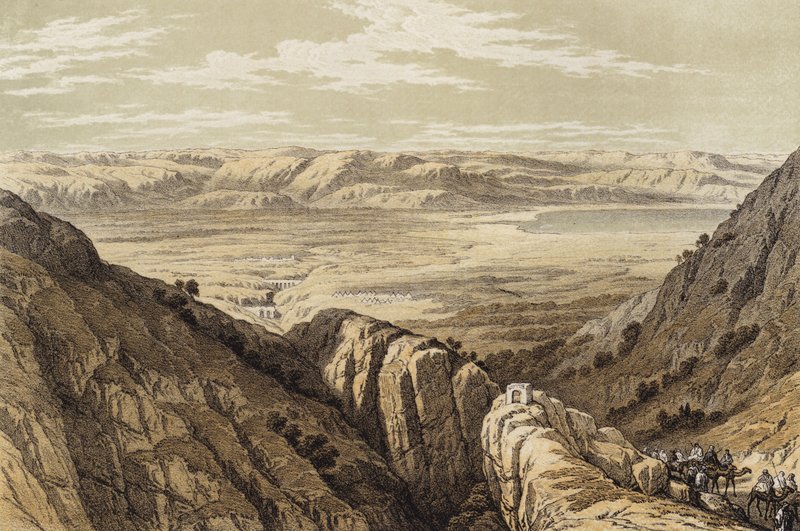 Descent upon the Valley of Jordan by David (after) Roberts