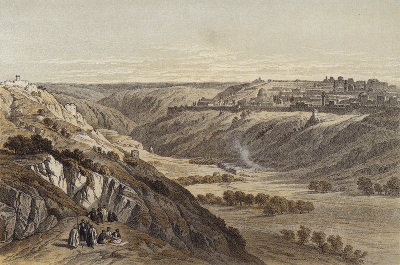 Jerusalem from the Mount of Olives by David (after) Roberts