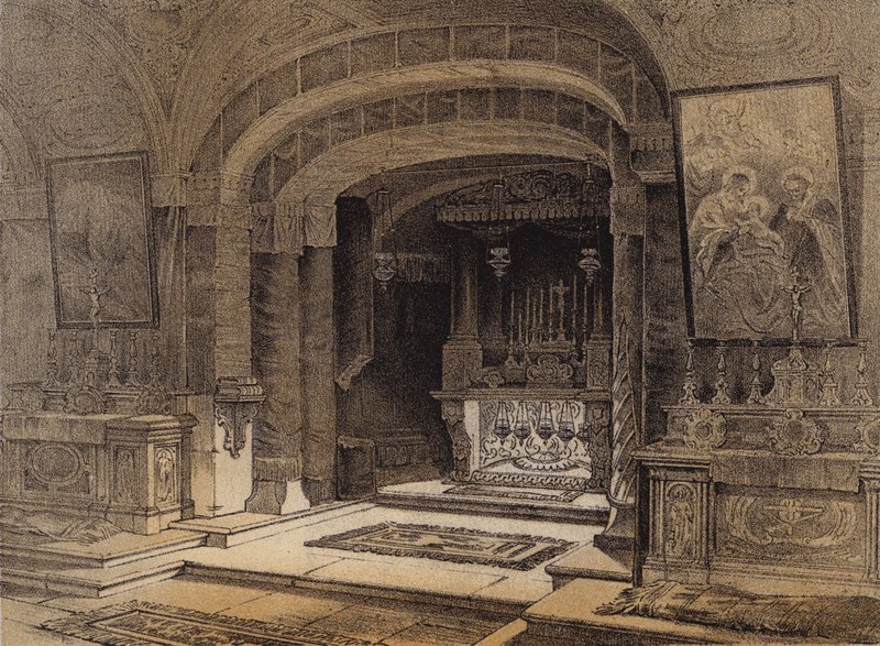 Shrine of the Annunciation, Nazareth by David (after) Roberts