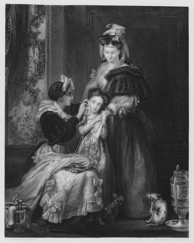 The First Ear-Ring, from the picture in the Vernon Gallery by David (after) Wilkie
