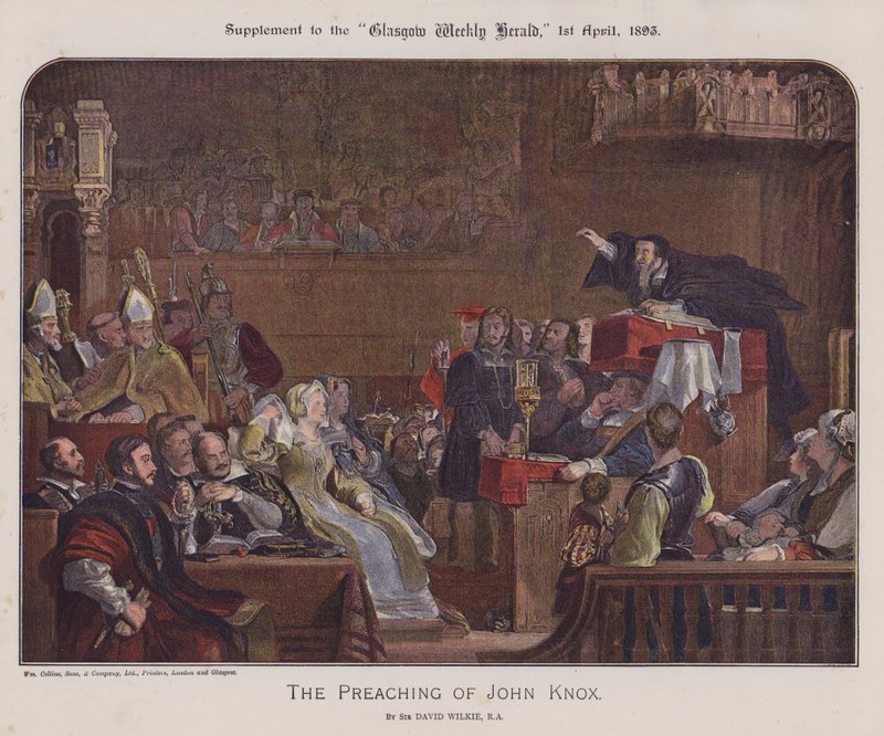 The preaching of John Knox by David (after) Wilkie