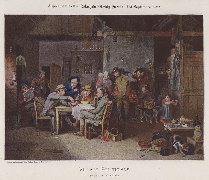 Village Politicians by David (after) Wilkie
