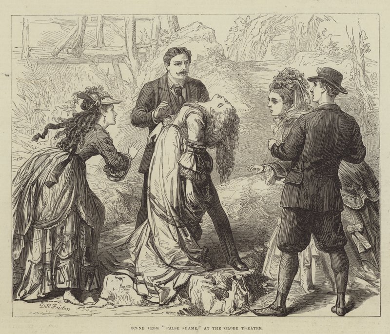 Scene from False Shame, at the Globe Theatre by David Henry Friston