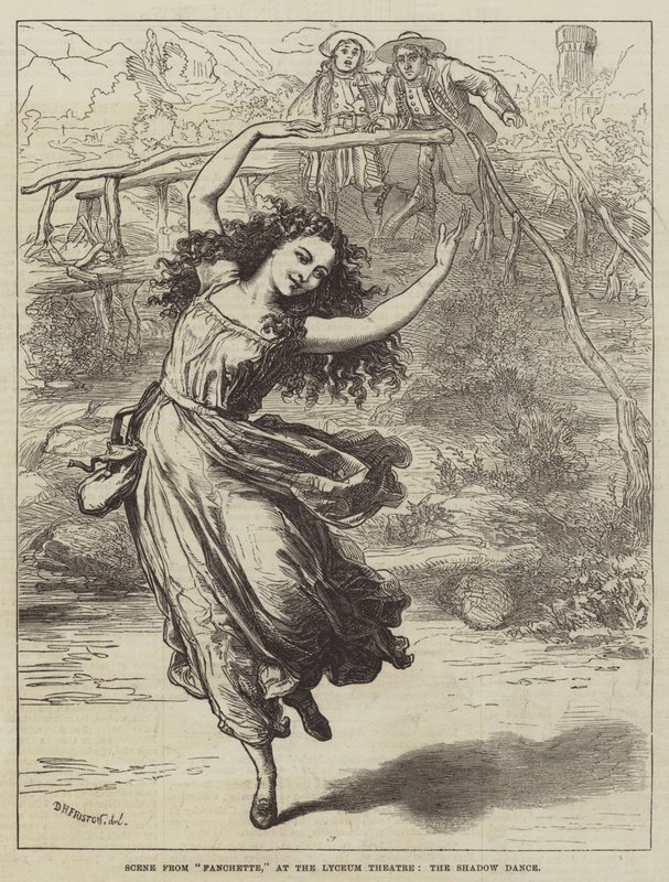Scene from Fanchette, at the Lyceum Theatre, the Shadow Dance by David Henry Friston