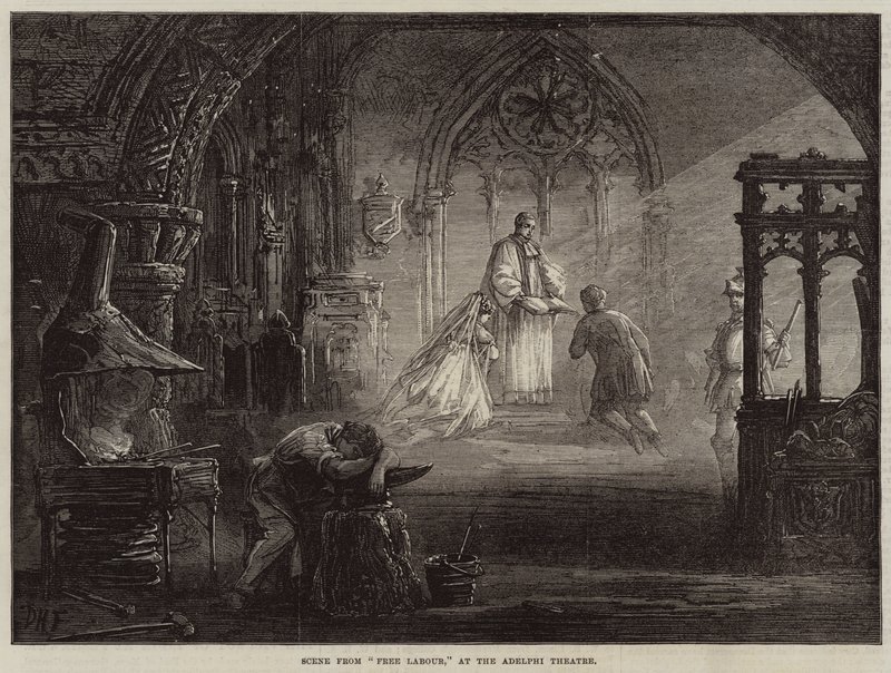 Scene from Free Labour, at the Adelphi Theatre by David Henry Friston