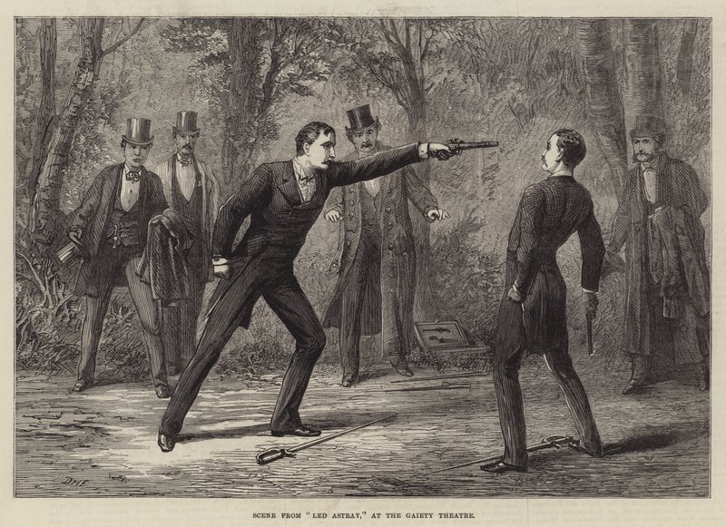 Scene from Led Astray, at the Gaiety Theatre by David Henry Friston