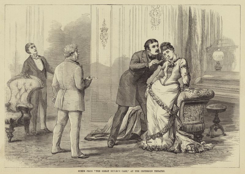Scene from The Great Divorce Case, at the Criterion Theatre by David Henry Friston