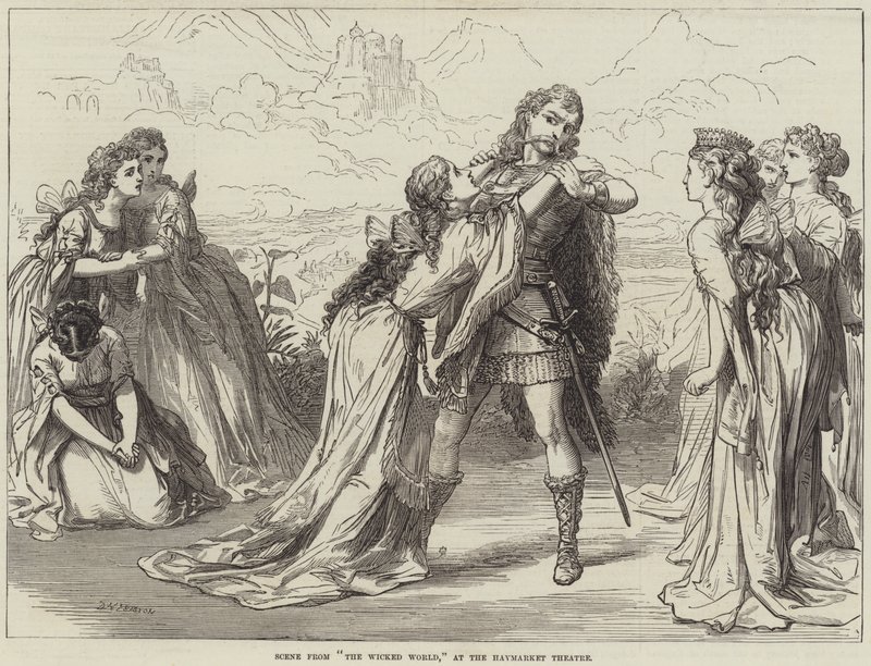 Scene from The Wicked World, at the Haymarket Theatre by David Henry Friston