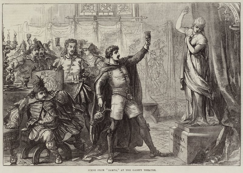 Scene from Zampa, at the Gaiety Theatre by David Henry Friston