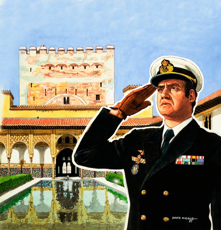 King Juan Carlos of Spain by David Nicolle
