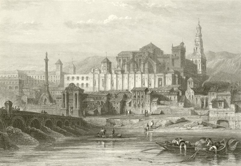 The Great Mosque and the Alcazar or Dungeon of the Inquisition, Cordova by David Roberts