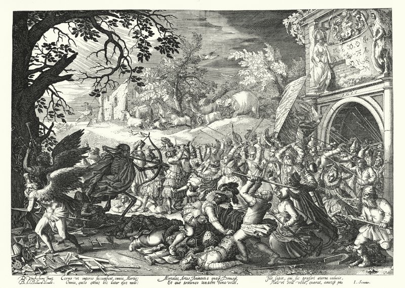 The Struggle of Men and Animals against Death and Time by David Vinckboons