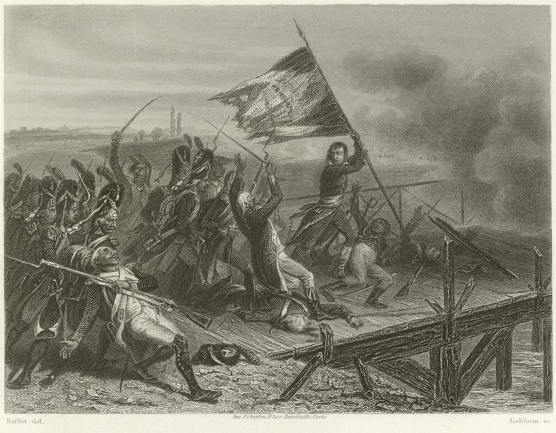 Battle of the Bridge of Arcole by Denis Auguste Marie Raffet