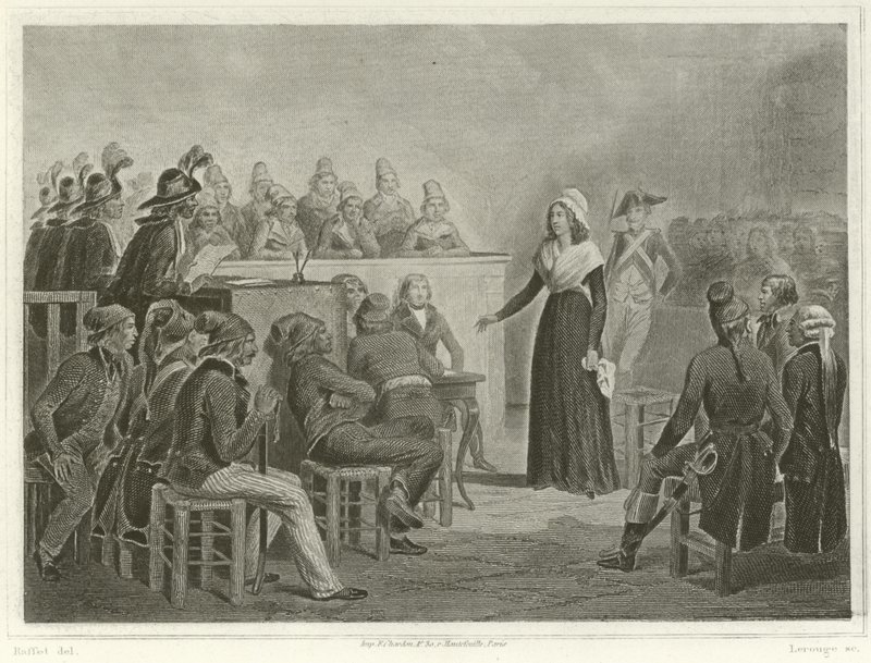 Marie Antoinette at the Revolutionary Tribunal by Denis Auguste Marie Raffet