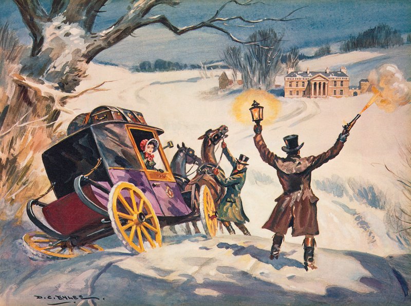 Carriage Stuck in the Snow by Derek Charles Eyles