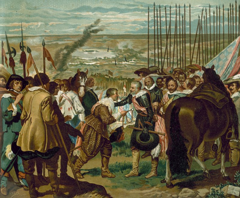 The Surrender of Breda, Netherlands, 1625 by Diego Velázquez