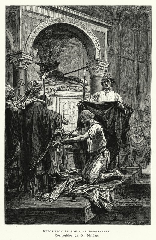 Deposition of Louis the Pious by Diogene Ulysse Napoleon Maillart