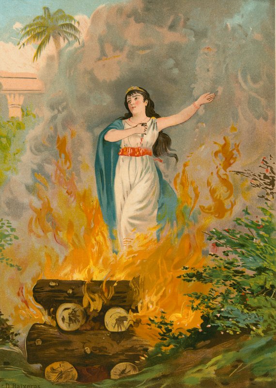 Suicide of Dido by Dionisio Baixeras Verdaguer