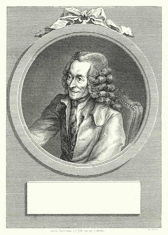 Voltaire, French Enlightenment writer and philosopher by Dominique Vivant (after) Denon