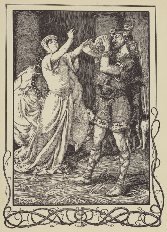 The Queen cried to him to forbear by Dora Curtis