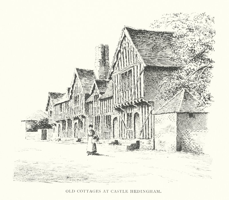 Old Cottages at Castle Hedingham by Duncan Moul