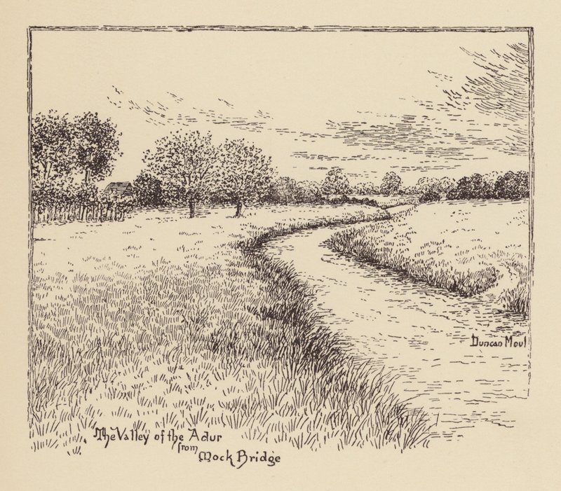 Sussex: The Valley of the Adur from Mock Bridge by Duncan Moul